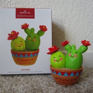 Sisters Rooted in Love Cactus Cacti 2023 Hallmark ornament